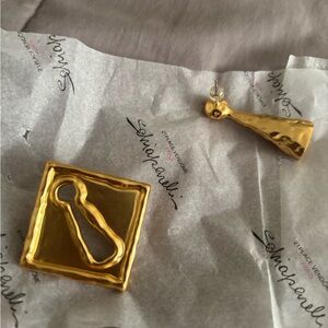 Gold Earrings Schiaparelli